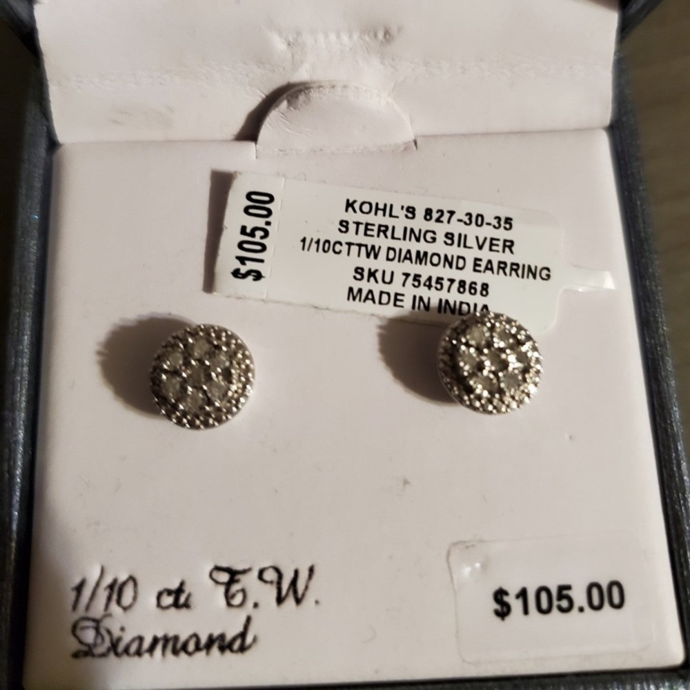 1/10th C.T. Diamond Earrings
